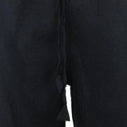 Classic Nepalese Lightweight Cotton Plain Trousers Pants - Black