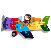 Handmade Wooden Jigsaw Puzzle - Number Plane