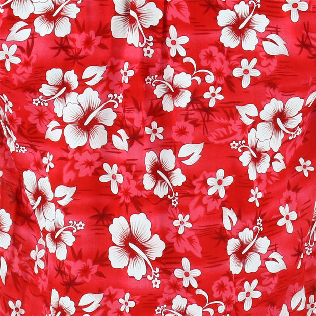 Short Sleeve Hawaiian Shirt - Red