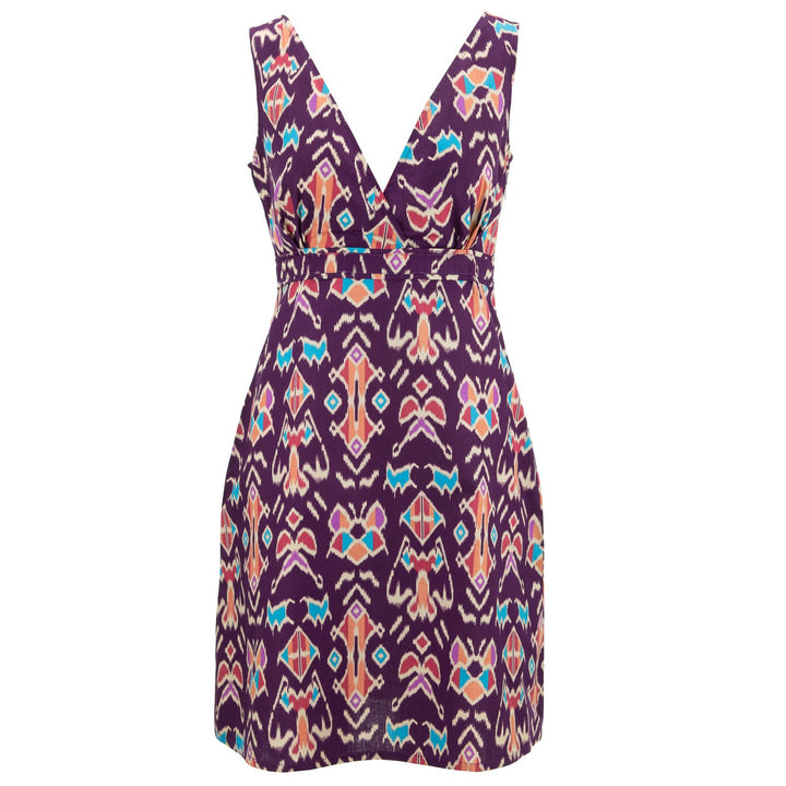 Crossover Dress - Purple Tribal