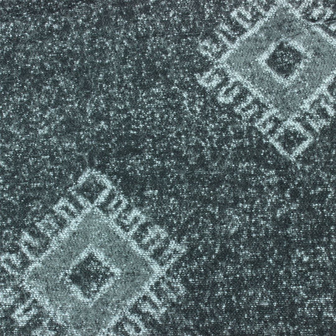 Woven Wool Aztec Scarf - Grey