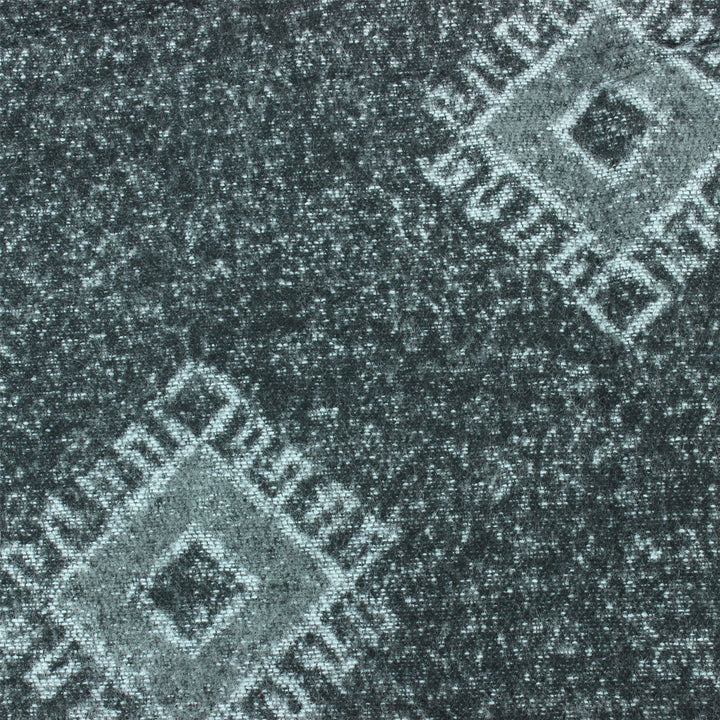 Woven Wool Aztec Scarf - Grey