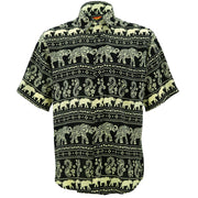 Regular Fit Short Sleeve Shirt - Elephant Paisley