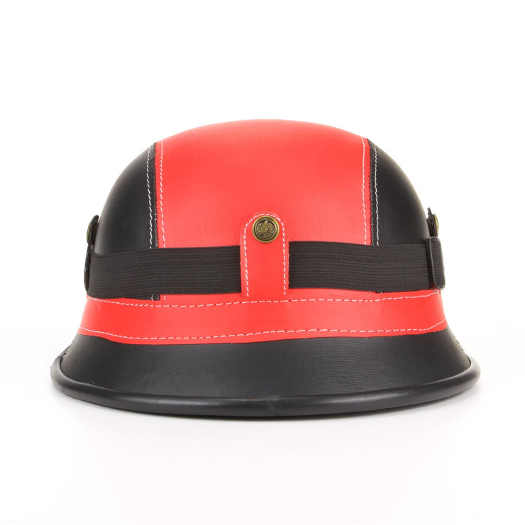 Combat Novelty Festival Helmet with Goggles - Red & Black