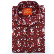 Tailored Fit Long Sleeve Shirt - Block Print - Paisley