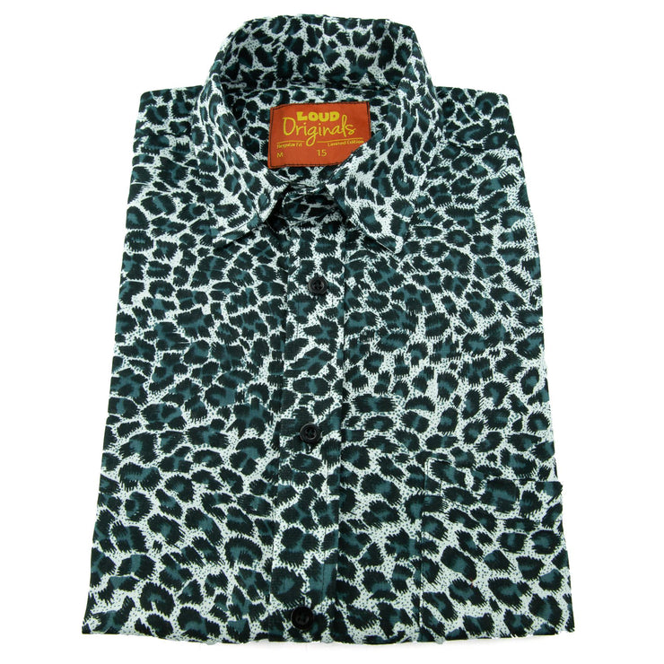 Regular Fit Long Sleeve Shirt - Leopard