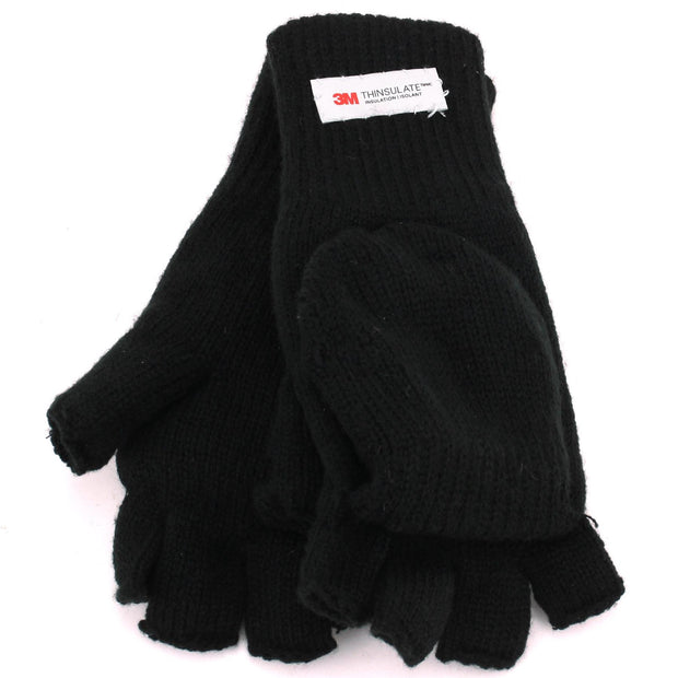 Hawkins Knitted Shooter Gloves - Black