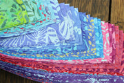 Jelly Roll - 20 Strips of 2.5" x 37" Cotton Batik
