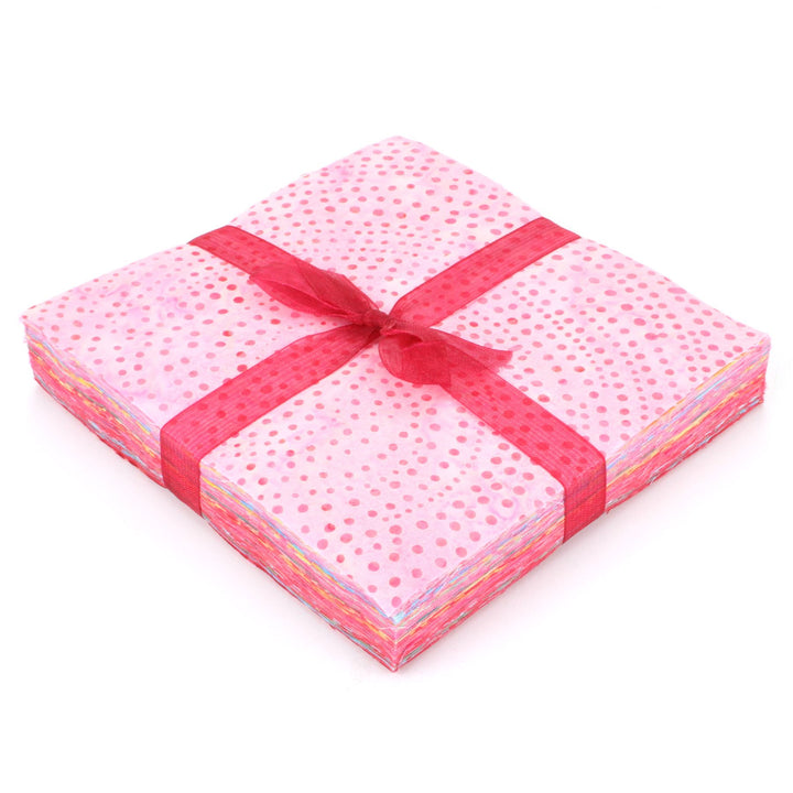 Charm Pack - 40 x 5" Squares of Cotton Batik