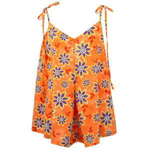 Short Jumpsuit - Summer Floral