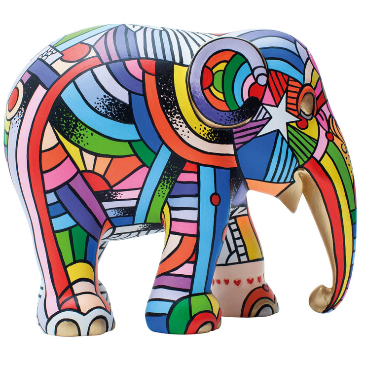 Limited Edition Replica Elephant - Peace, Love and Music