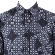 Regular Fit Short Sleeve Shirt - Slate Geometric