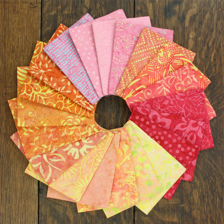 Layer Cake - 40 pieces of 10" x 10" Cotton Batik