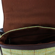 Tweed Cross Body Messenger Shoulder Bag Handbag - Light Green