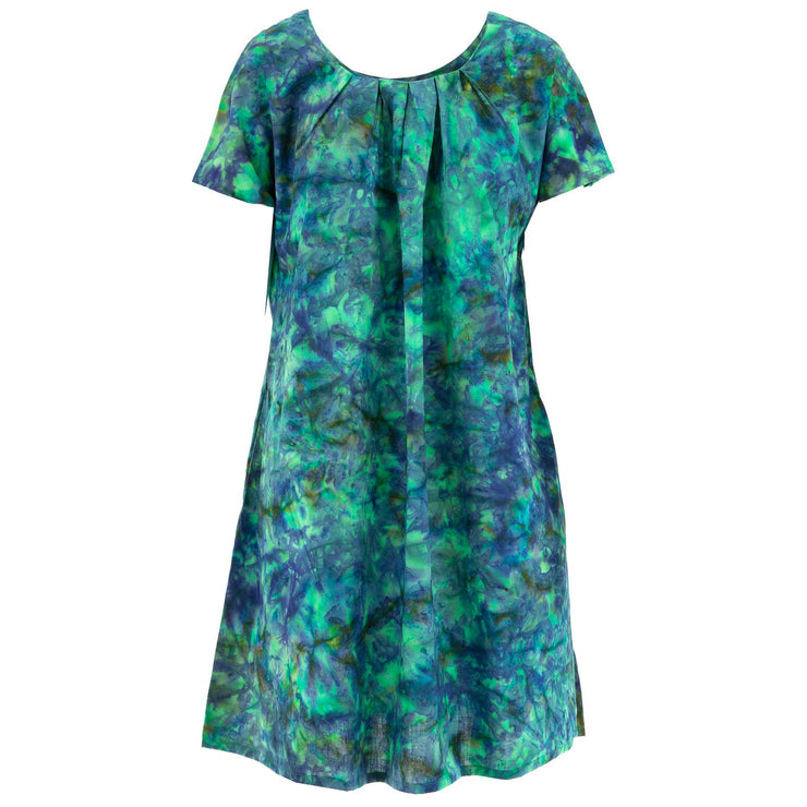 Floaty Pocket Pleat Dress - Batik Heaven