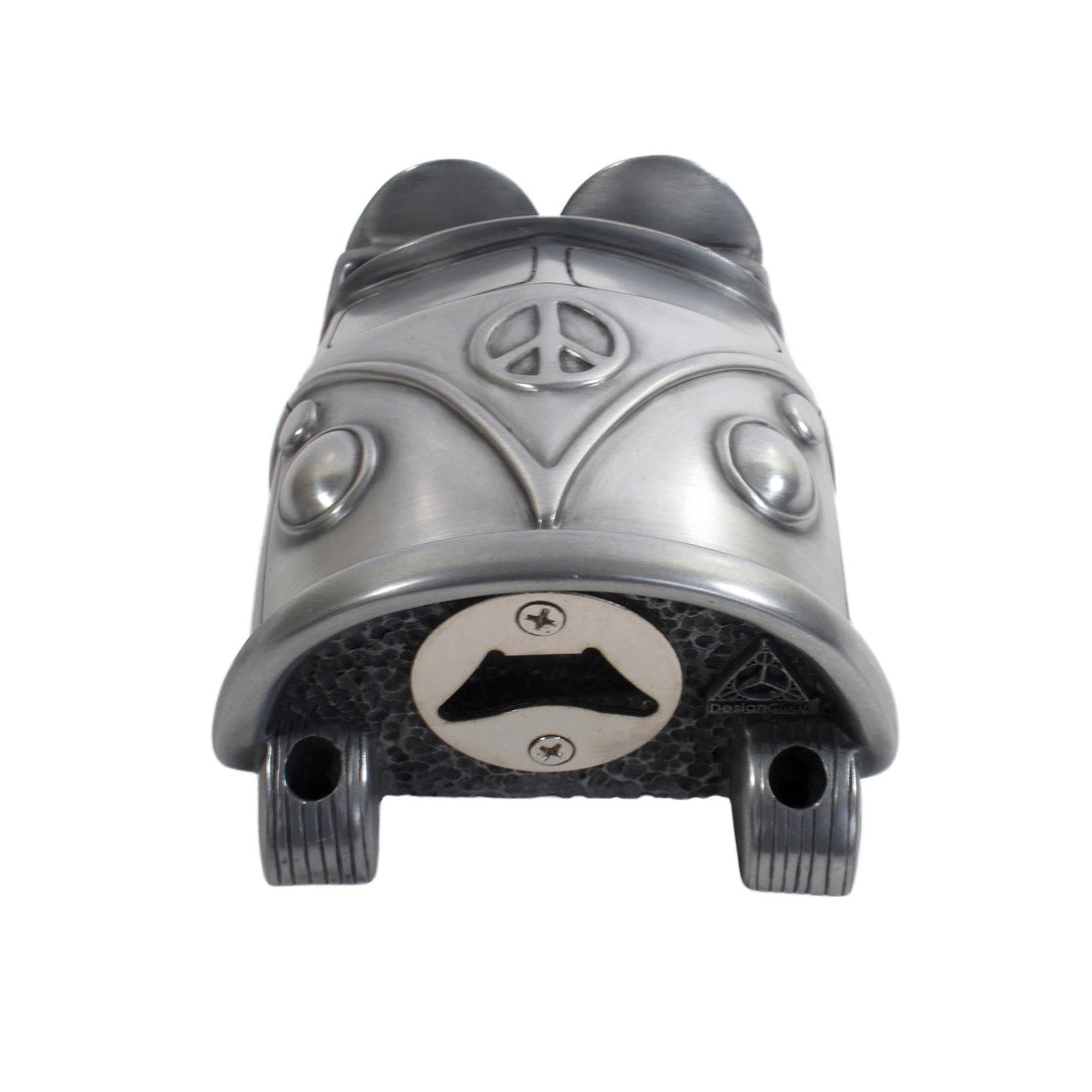 Wall Mounted Character Bottle Opener - Camper Van (Silver)