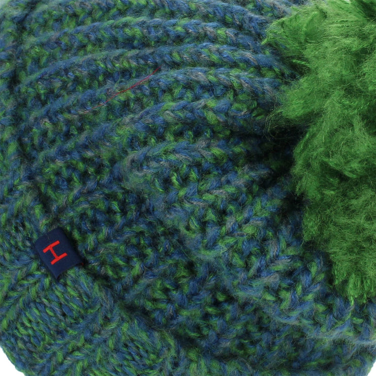 Chunky Knit Beanie Hat - Green