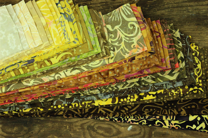 Jelly Roll - 40 Strips of 2.5" x 37" Cotton Batik