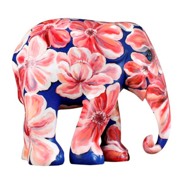 Limited Edition Replica Elephant - Flower Impression (10cm)