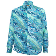 Regular Fit Long Sleeve Shirt - Sea Swirl