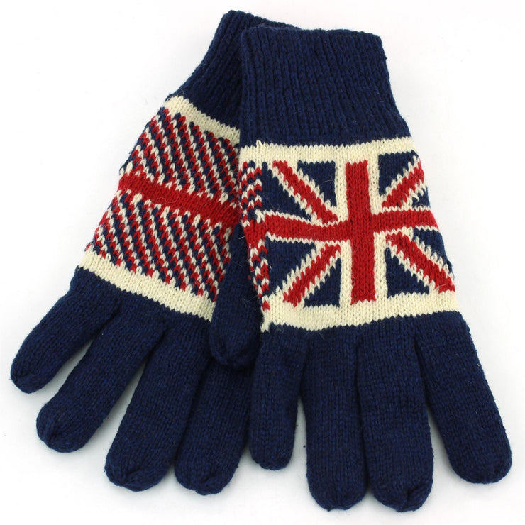 Macahel Union Jack Gloves - Navy