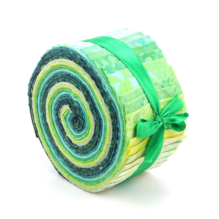 Jelly Roll - 40 Strips of 2.5" x 37" Cotton Batik