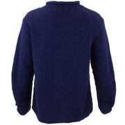 Chunky Wool Knit Star Jumper - Navy & Cream