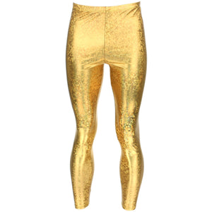 Glänzende Leggings – Gold