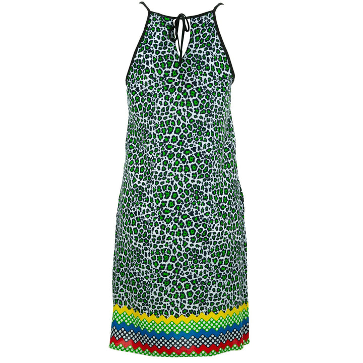 Strappy Dress - Green Leopard