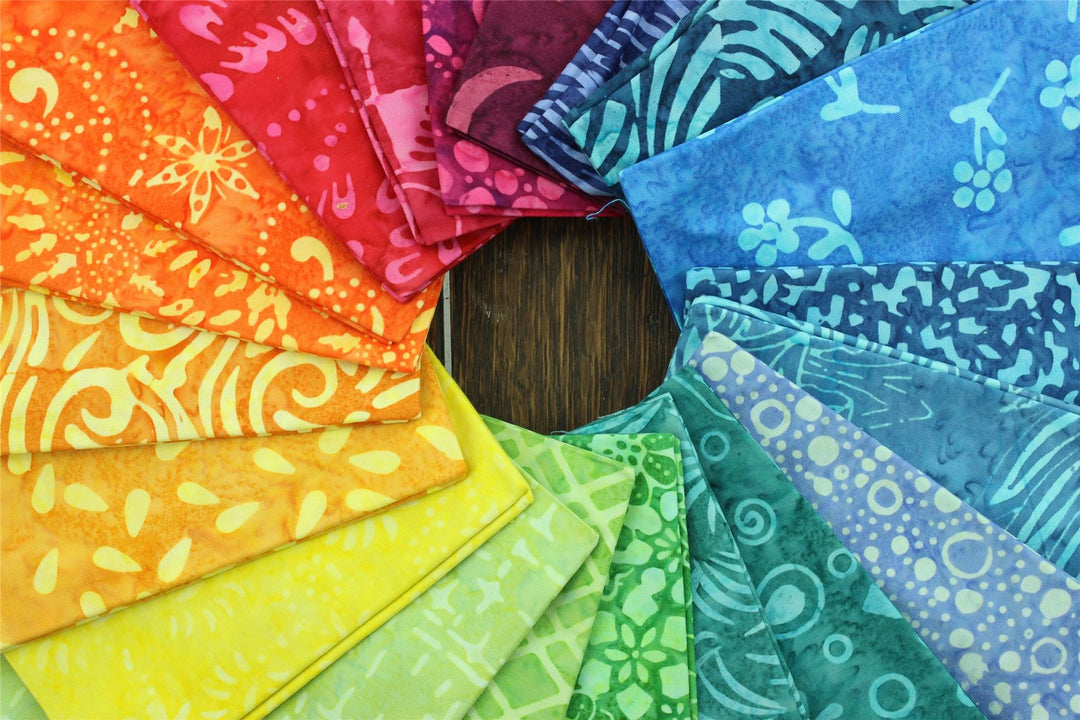 Fat Quarter - 20 Pieces of 19" x 20" Cotton Batik