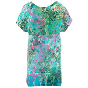 Lolo Short Shift Dress - Swirling Aquamarine