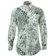 Tailored Fit Long Sleeve Shirt - Black Spots