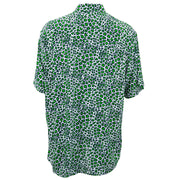 Regular Fit Short Sleeve Shirt - Green Leopard
