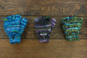 Hand Knitted Wool Shooter Gloves - SD Rainbow