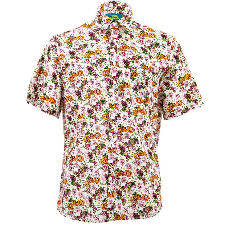 Regular Fit Short Sleeve Shirt - Butterfly Meadow
