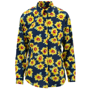 Klassisk dameskjorte - sunflower burst