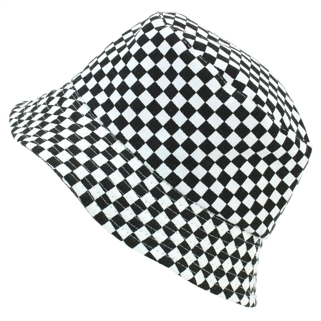 Canvas Bucket Hat - Check
