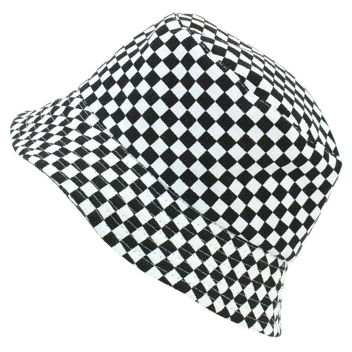 Canvas Bucket Hat - Check