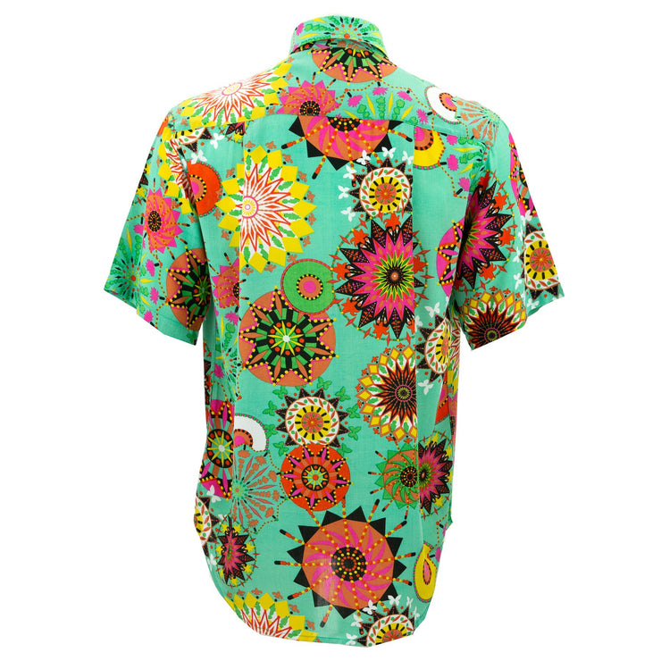 Regular Fit Short Sleeve Shirt - Carnival Suzani - Green