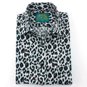 Slim Fit Long Sleeve Shirt - Leopard