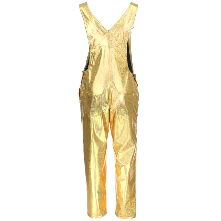Shiny Dungarees - Gold
