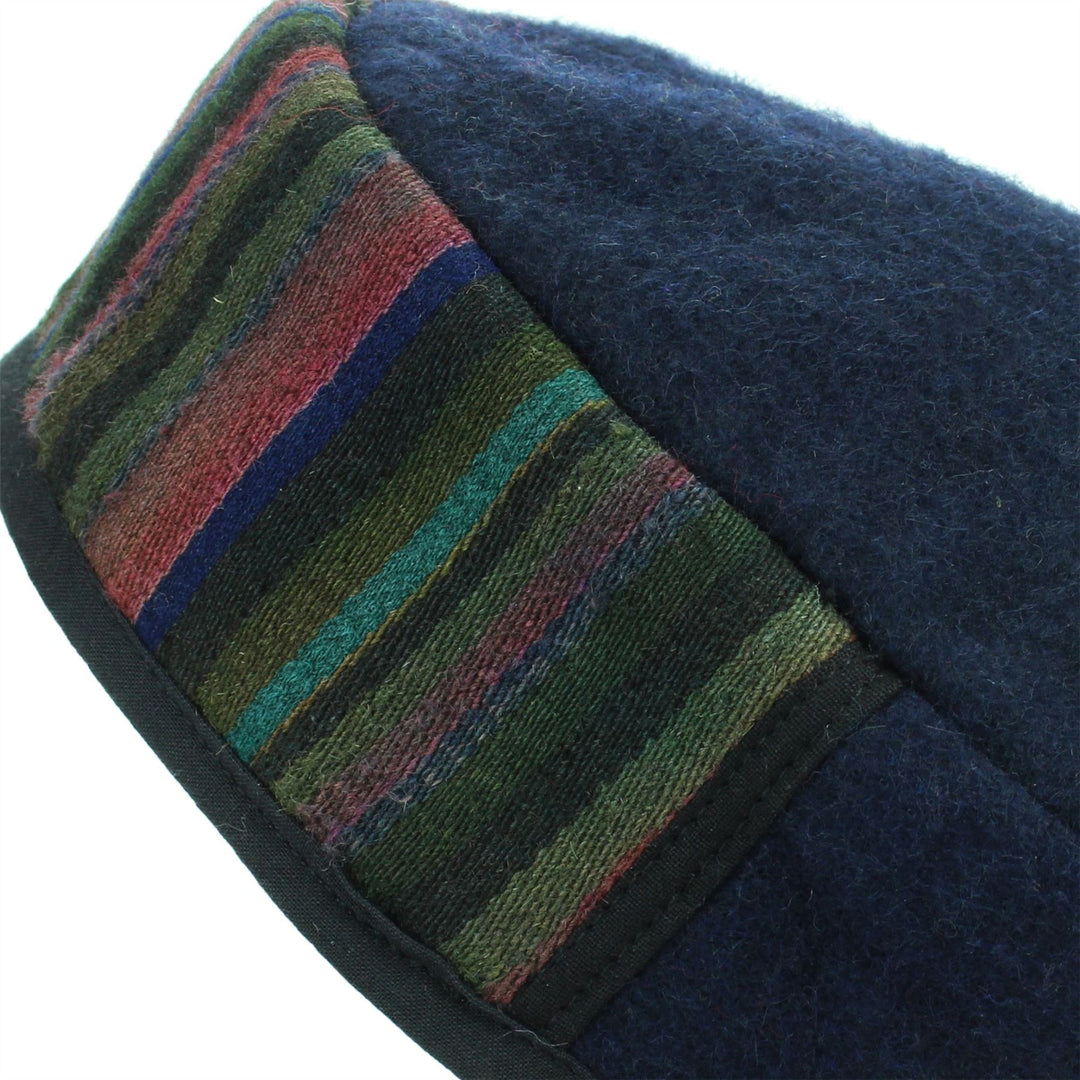 Nepalese Wool Smoking Hat - Navy