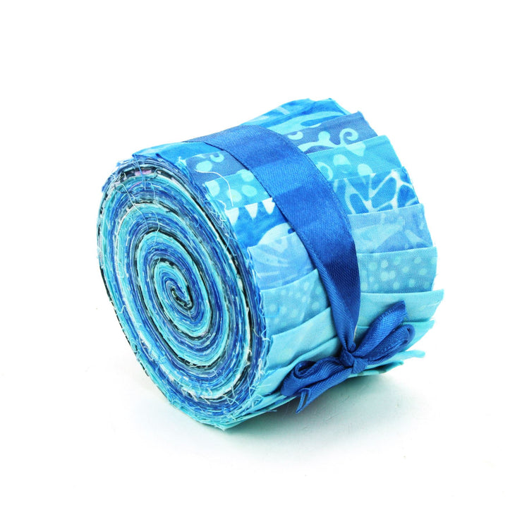 Jelly Roll - 20 Strips of 2.5" x 37" Cotton Batik