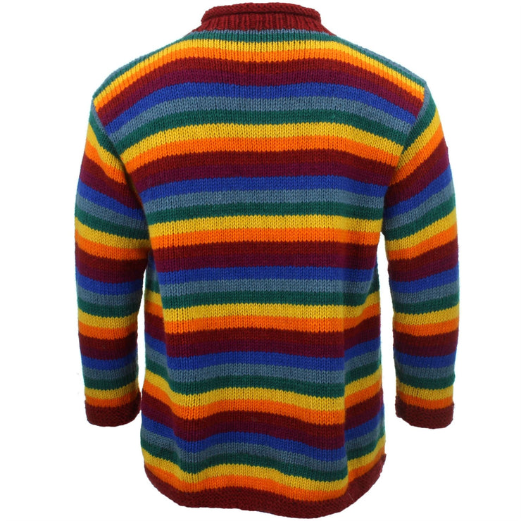 Chunky Wool Knit Jumper - Rainbow