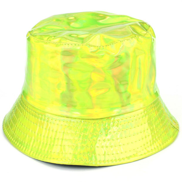 Holographic Bucket Hat - Shiny Green