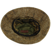 Ladies Mixed Fabric Cloche Hat with a Soft Velvety Crown and Brim