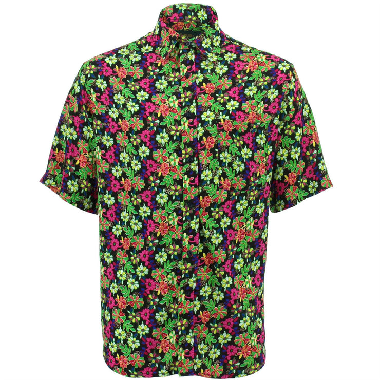 Regular Fit Short Sleeve Shirt - Vibrant Floral