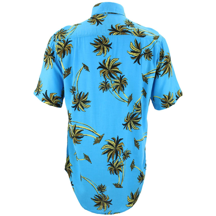 Regular Fit Short Sleeve Shirt - Palm Trees