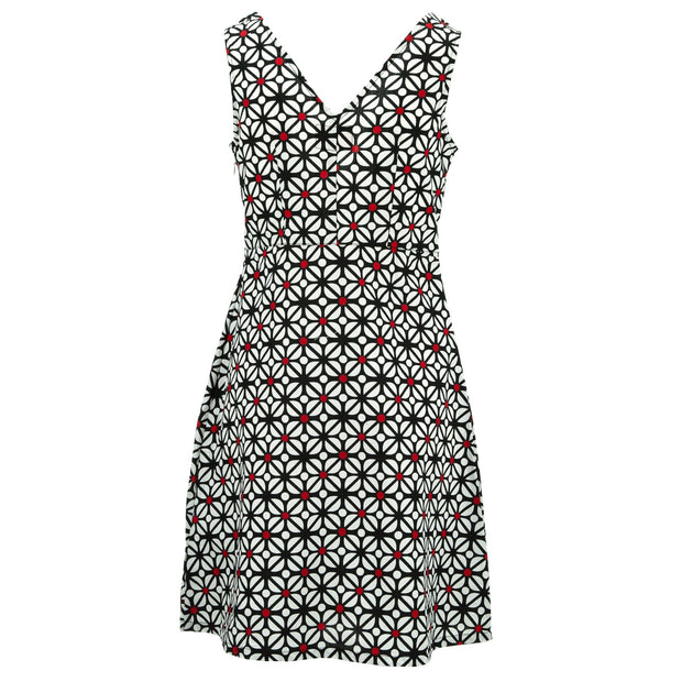 Crossover Dress - Red Dot Fret