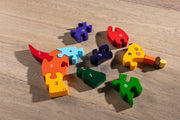 Handmade Wooden Jigsaw Puzzle - Number Dog